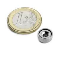 Δίσκος μαγνήτης με τρύπα για βίδα Ø 13 mm, ύψος 4.5 mm 1τεμ
